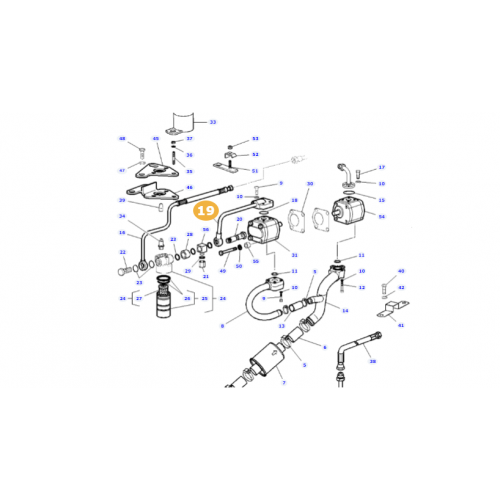 Σωλήνας υδραυλικής αντλίας 0.011.6453.3 Massey Ferguson 